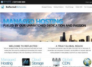 How reflected.net looks like on a tablet such as an iPad.