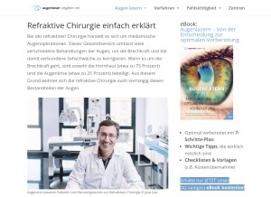 How refraktiv.com looks like on a tablet such as an iPad.