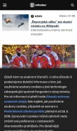How refresher.cz looks like on a mobile device such as an iPhone.