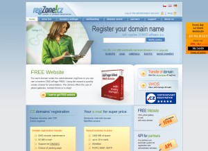 How regzone.de looks like on a tablet such as an iPad.