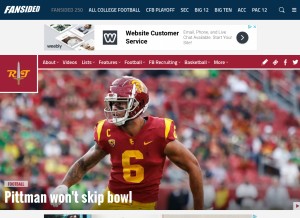 How reignoftroy.com looks like on a tablet such as an iPad.