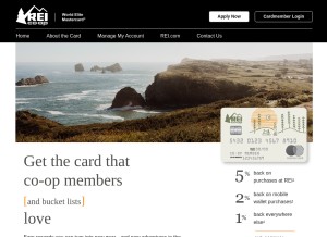How reimastercard.com looks like on a tablet such as an iPad.