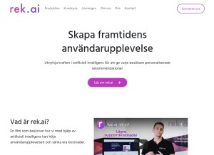 How rek.ai looks like on a tablet such as an iPad.