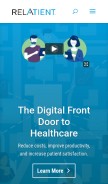 How relatient.net looks like on a mobile device such as an iPhone.