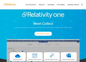 How relativity.com looks like on a tablet such as an iPad.