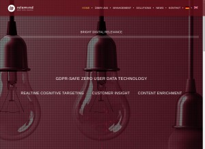 How relemind.com looks like on a tablet such as an iPad.