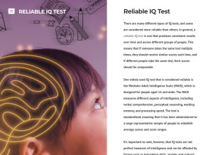 How reliableiqtest.weebly.com looks like on a tablet such as an iPad.