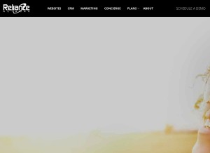 How reliancenetwork.com looks like on a tablet such as an iPad.