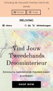 How reliving.nl looks like on a mobile device such as an iPhone.