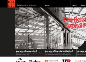 How relsci.com looks like on a tablet such as an iPad.