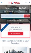 How remax.ca looks like on a mobile device such as an iPhone.