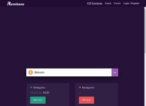 How remitano.com looks like on a tablet such as an iPad.
