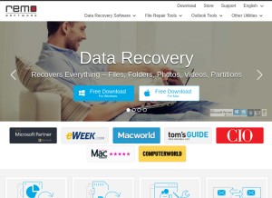 How remosoftware.com looks like on a tablet such as an iPad.