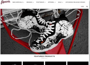 How renarts.com looks like on a tablet such as an iPad.