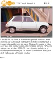 How renault-5.net looks like on a mobile device such as an iPhone.