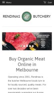 How rendinasbutchery.com.au looks like on a mobile device such as an iPhone.
