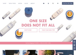 How reneerouleau.com looks like on a tablet such as an iPad.