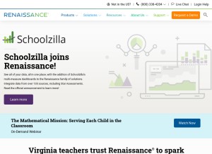 How renlearn.com looks like on a tablet such as an iPad.