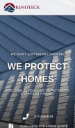 How renoteckroofing.com looks like on a mobile device such as an iPhone.