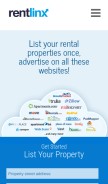 How rentlinx.com looks like on a mobile device such as an iPhone.