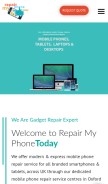 How repairmyphone.today looks like on a mobile device such as an iPhone.