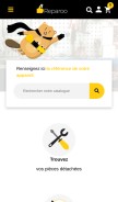 How reparoo.fr looks like on a mobile device such as an iPhone.