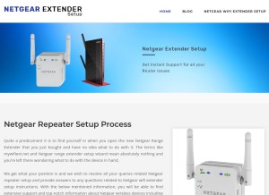 How repeatersetup.net looks like on a tablet such as an iPad.