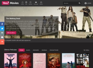 How repelis.id looks like on a tablet such as an iPad.