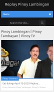 How replaypinoylambingan.su looks like on a mobile device such as an iPhone.