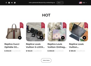 How replicatop1.com looks like on a tablet such as an iPad.