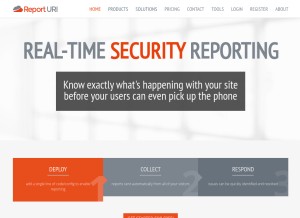 How report-uri.io looks like on a tablet such as an iPad.