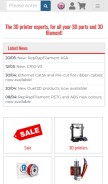 How reprapworld.co.uk looks like on a mobile device such as an iPhone.