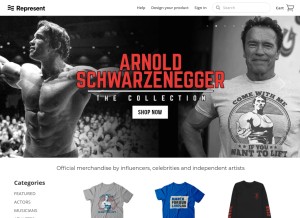 How represent.com looks like on a tablet such as an iPad.