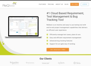 How reqtest.com looks like on a tablet such as an iPad.
