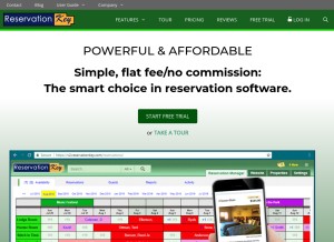 How reservationkey.com looks like on a tablet such as an iPad.