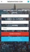 How reservations.com looks like on a mobile device such as an iPhone.