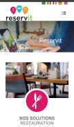 How reservit.com looks like on a mobile device such as an iPhone.