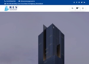 How resmanagement.in looks like on a tablet such as an iPad.