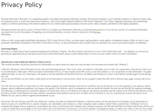How reson8.com looks like on a tablet such as an iPad.