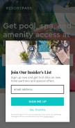 How resortpass.com looks like on a mobile device such as an iPhone.