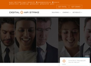 How responselogix.com looks like on a tablet such as an iPad.