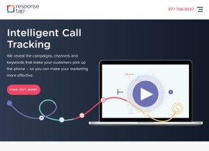 How responsetap.com looks like on a tablet such as an iPad.