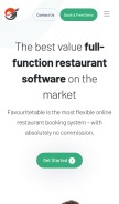 How restaurant.favouritetable.com looks like on a mobile device such as an iPhone.