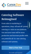 How restaurantcateringsystems.com looks like on a mobile device such as an iPhone.