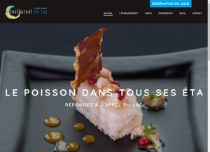 How restaurantdulaclepont.com looks like on a tablet such as an iPad.