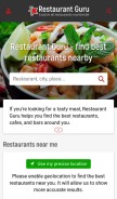 How restaurantguru.com looks like on a mobile device such as an iPhone.