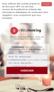 How restoranking.fr looks like on a mobile device such as an iPhone.