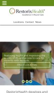 How restorixhealth.com looks like on a mobile device such as an iPhone.