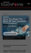 How retailtouchpoints.com looks like on a mobile device such as an iPhone.