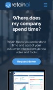 How retain.ai looks like on a mobile device such as an iPhone.
